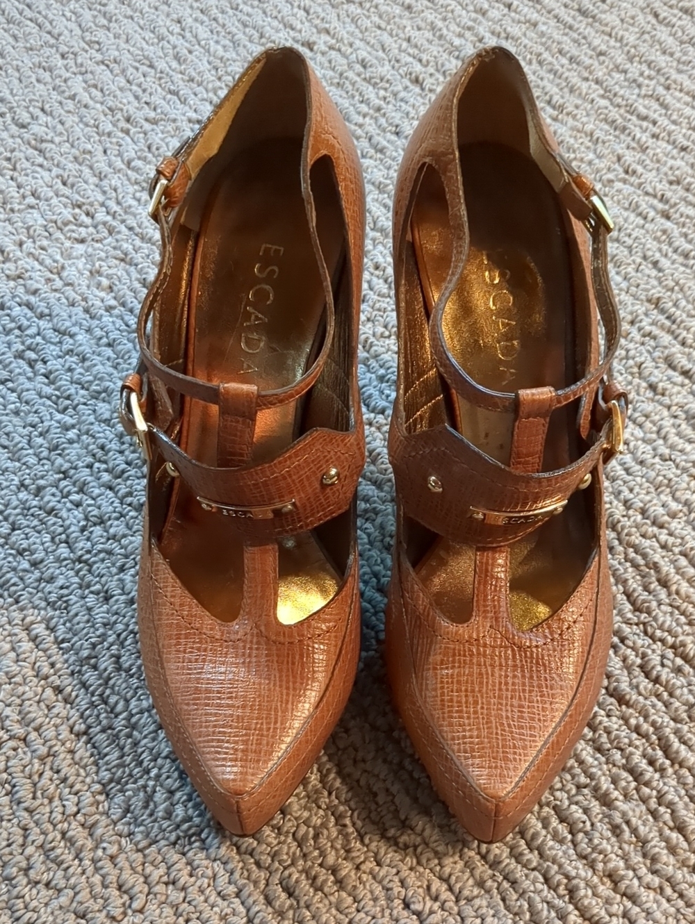 ESCADA Platform Leather Pumps